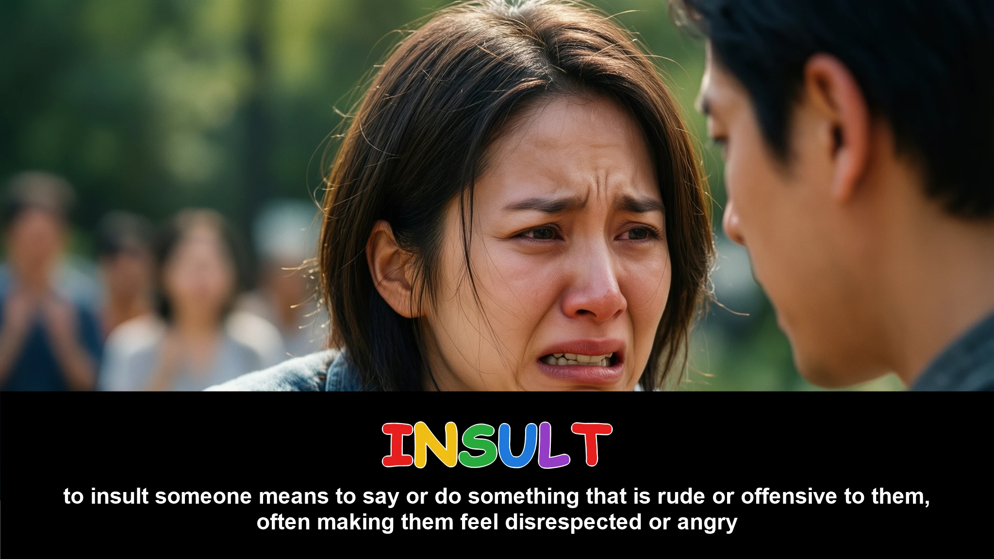 English Illustration for insult